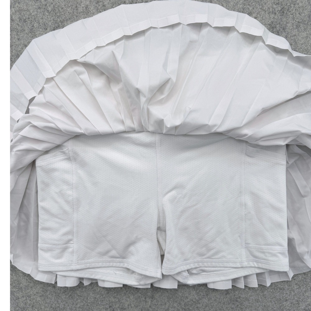 YPB Abercrombie Pleated Tennis Skort Womens S White Active Golf Athletic Skirt - Picture 4 of 6